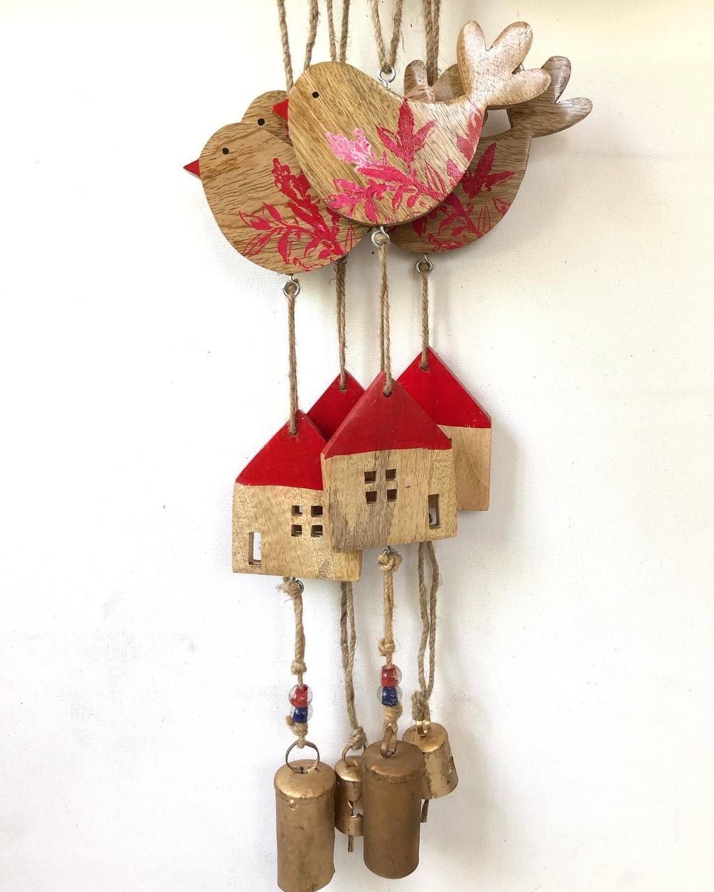 Bird and house hanging