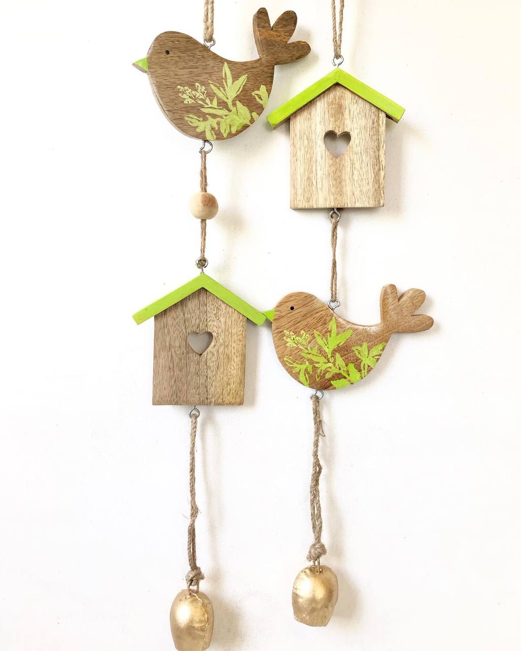 Bird and house hanging