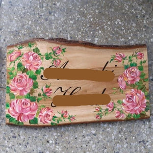 Rectangle Rose Name Plate