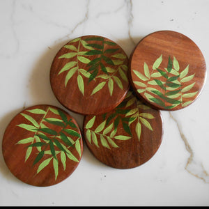 Forest green (Set of 4 coasters)