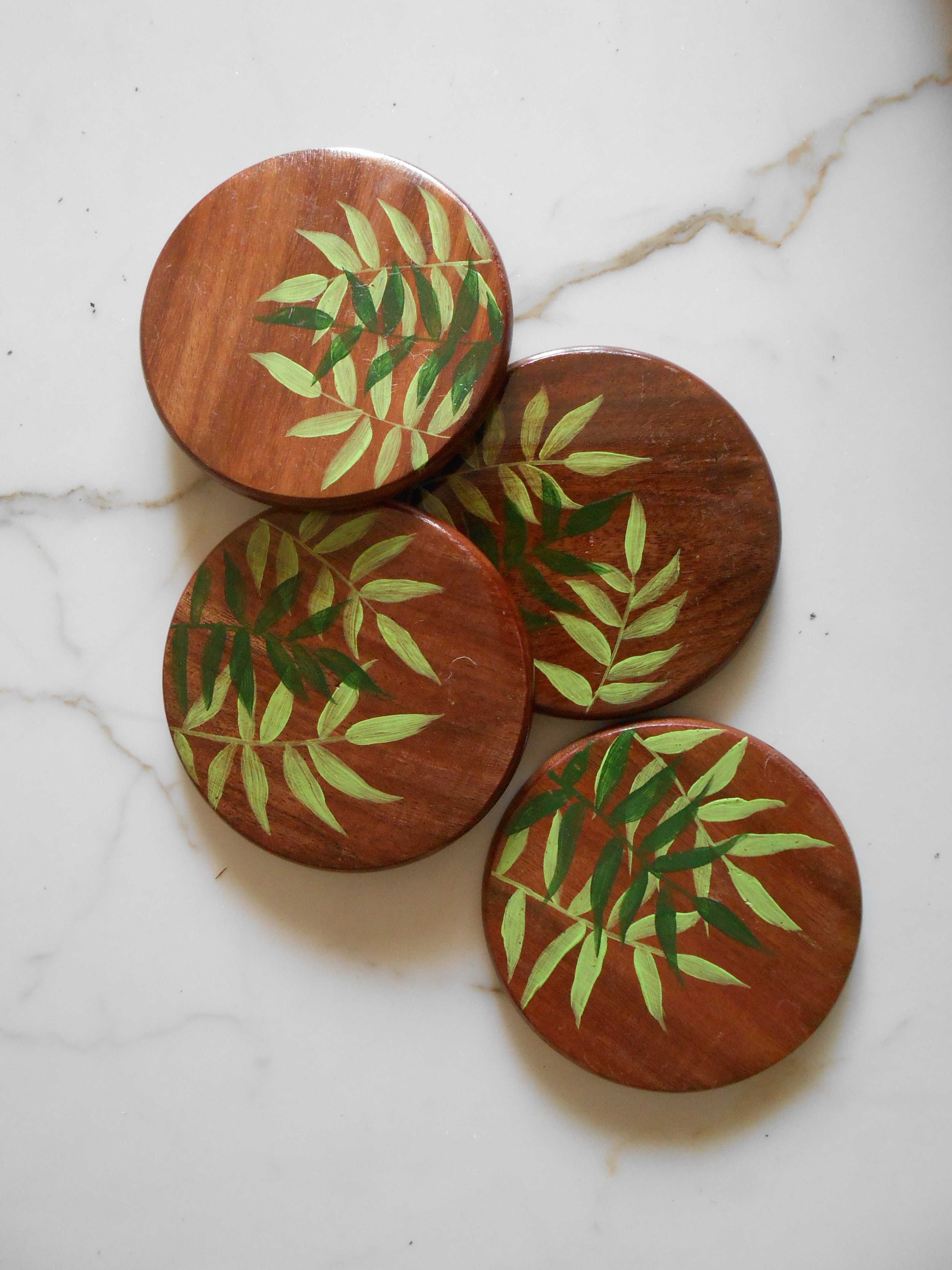 Forest green (Set of 4 coasters)