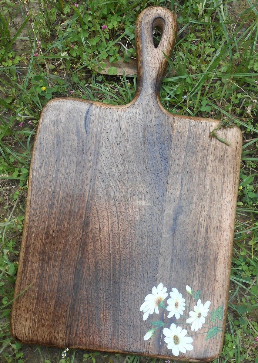 Daisies Rectangular Platter 15" x 9"