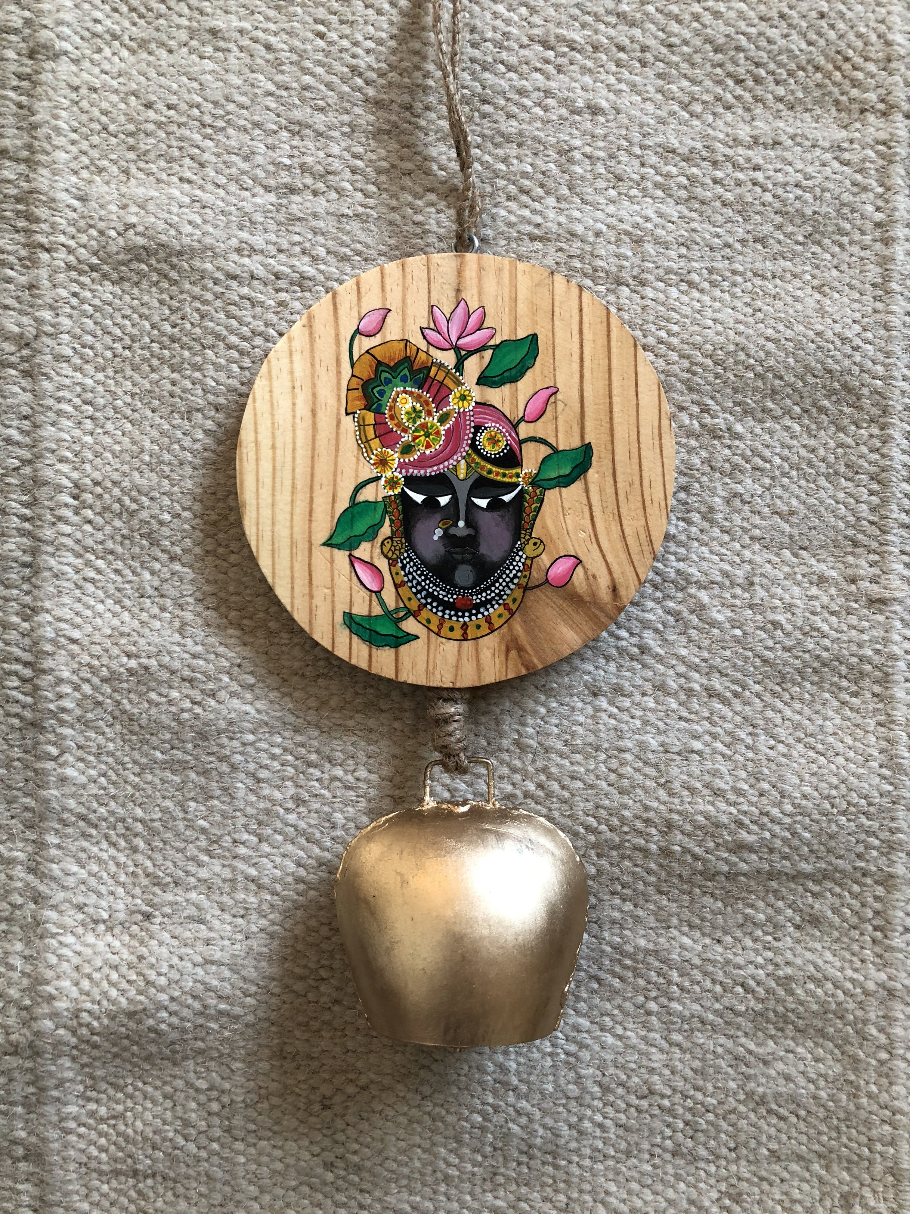 Shrinathji handpainted wood hanging SN1