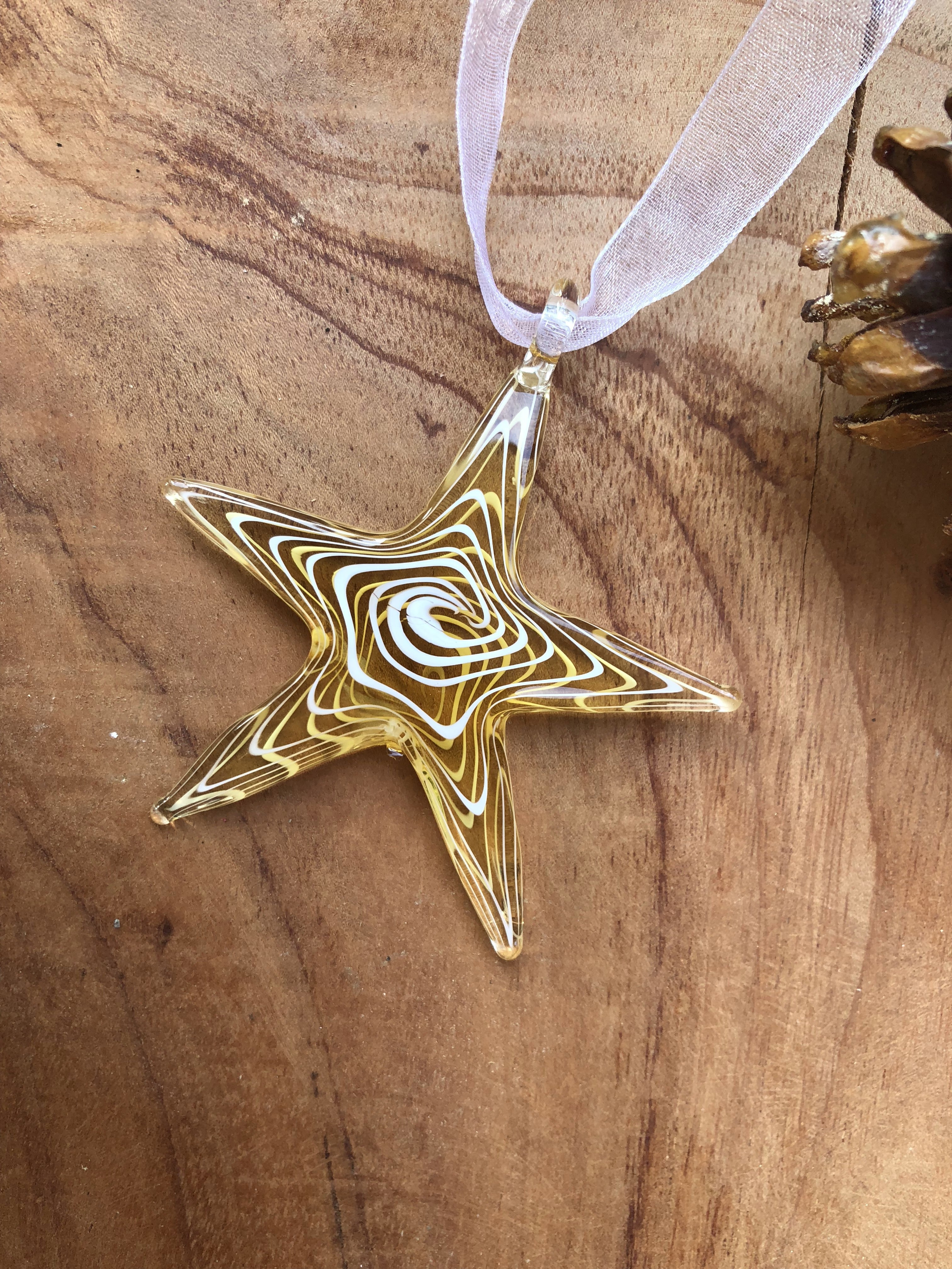 Stars Glass Ornament