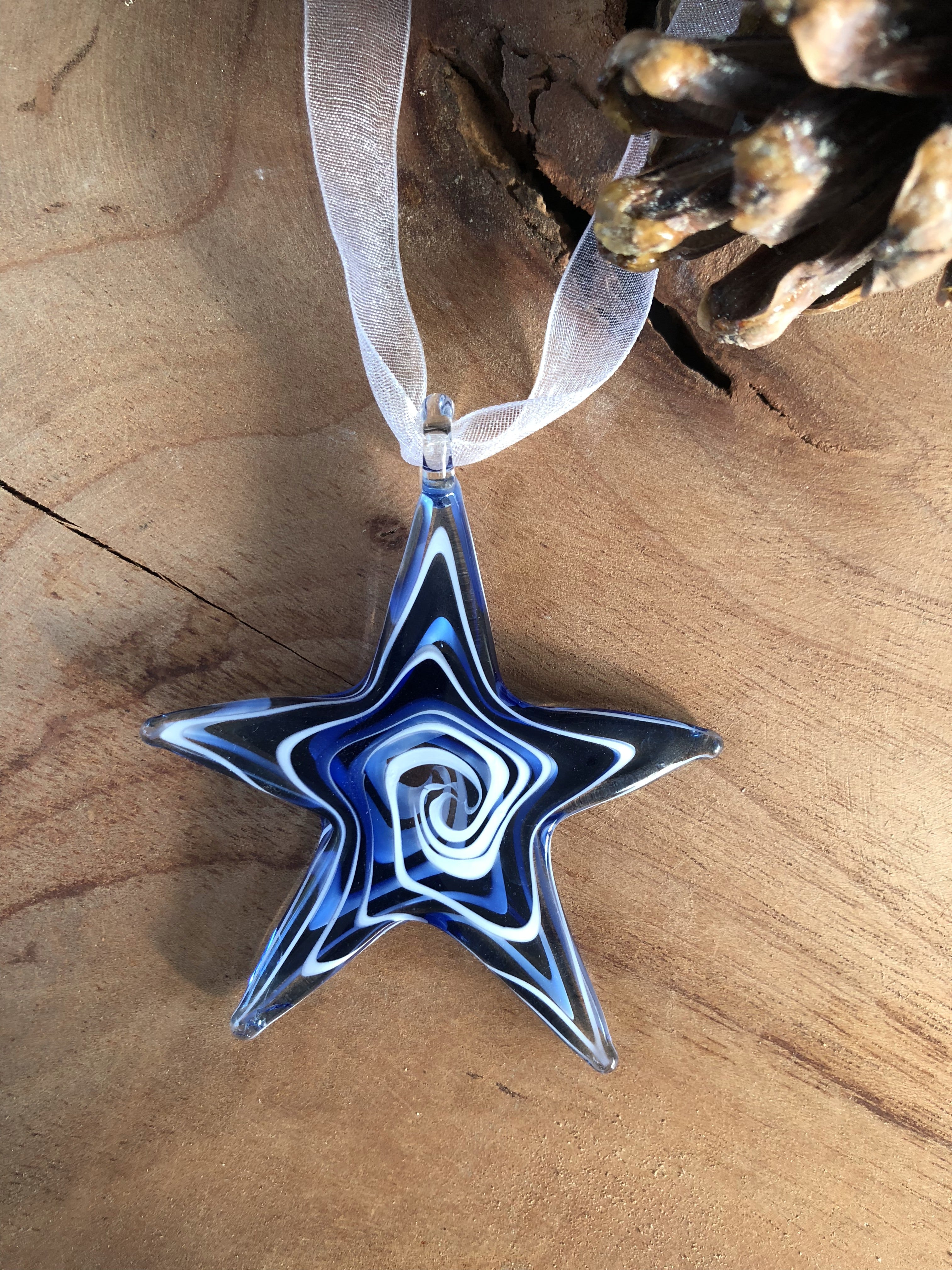 Stars Glass Ornament