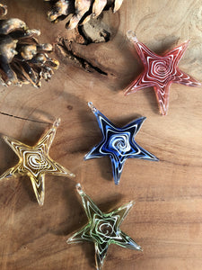 Stars Glass Ornament