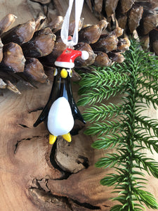 Penguin  Glass Ornament