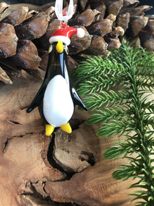 Penguin  Glass Ornament