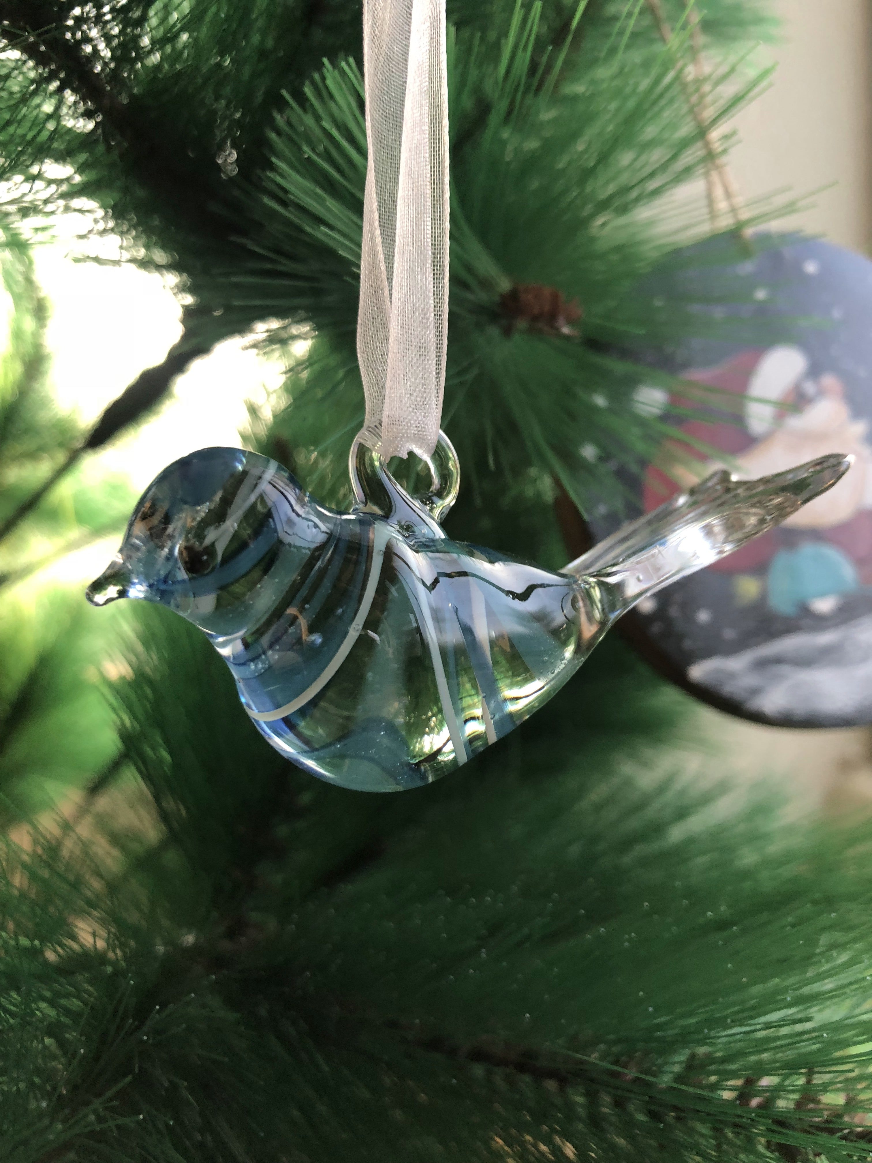 Birds Glass Ornament- Garden