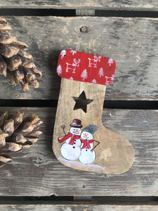 Santa Sock - Snowman