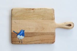 Platter with blue bird 15" x 9"