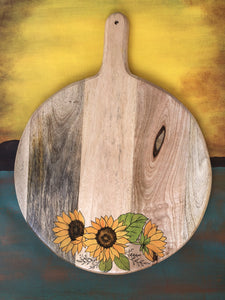 20" Sunflower Round Platter