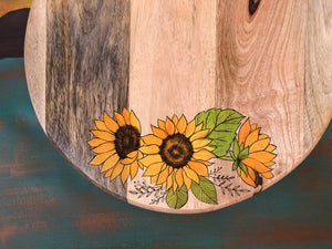 20" Sunflower Round Platter