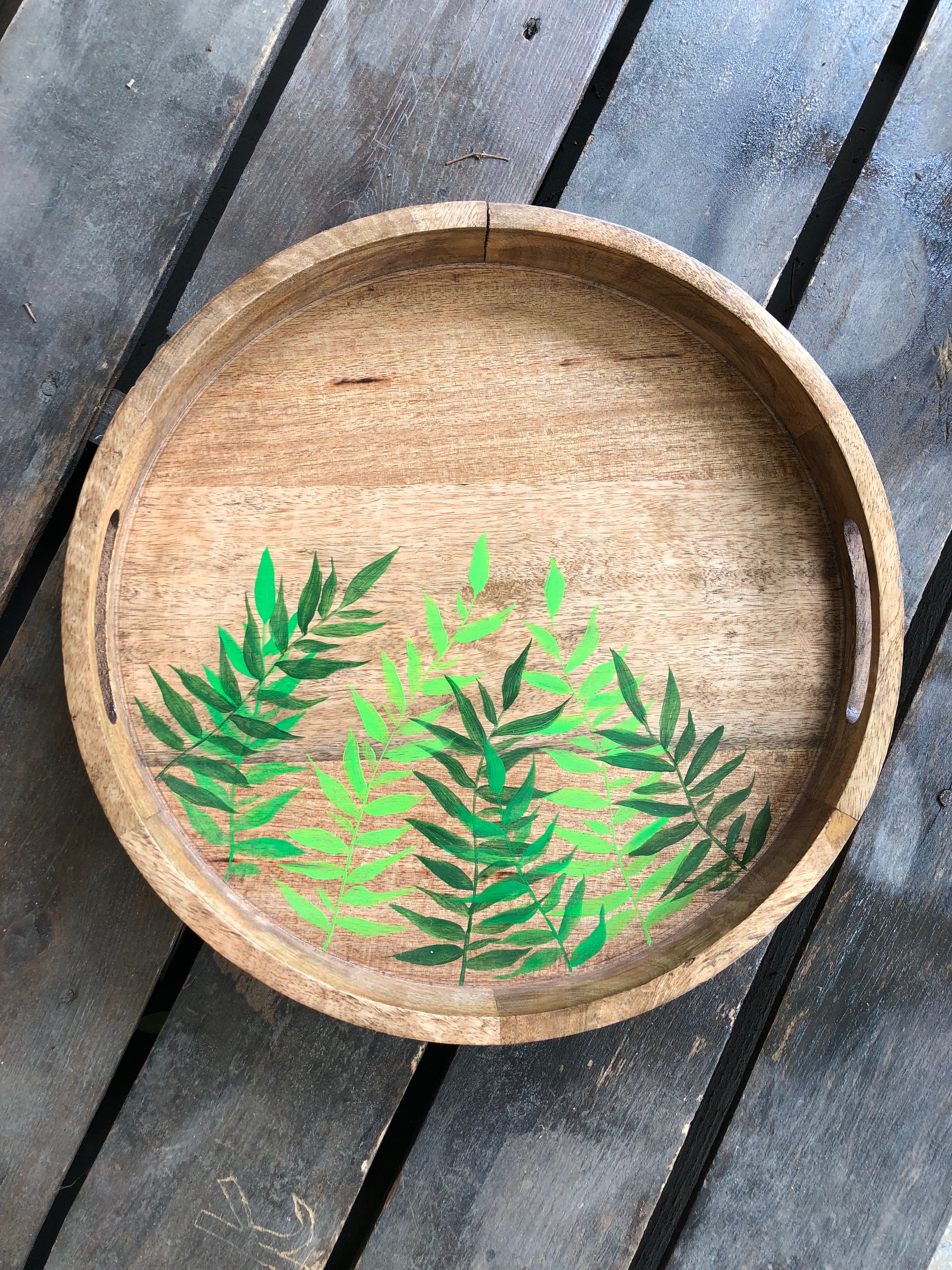 Ferns Round Tray