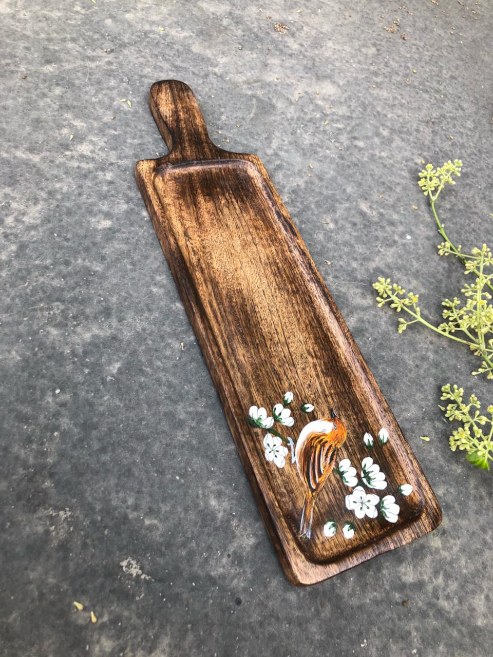 Sparrow long platter 18" x 5"