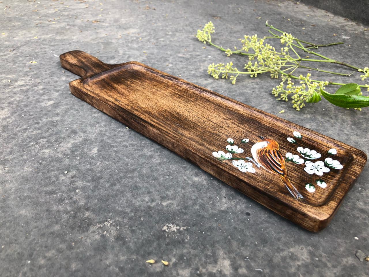 Sparrow long platter 18" x 5"