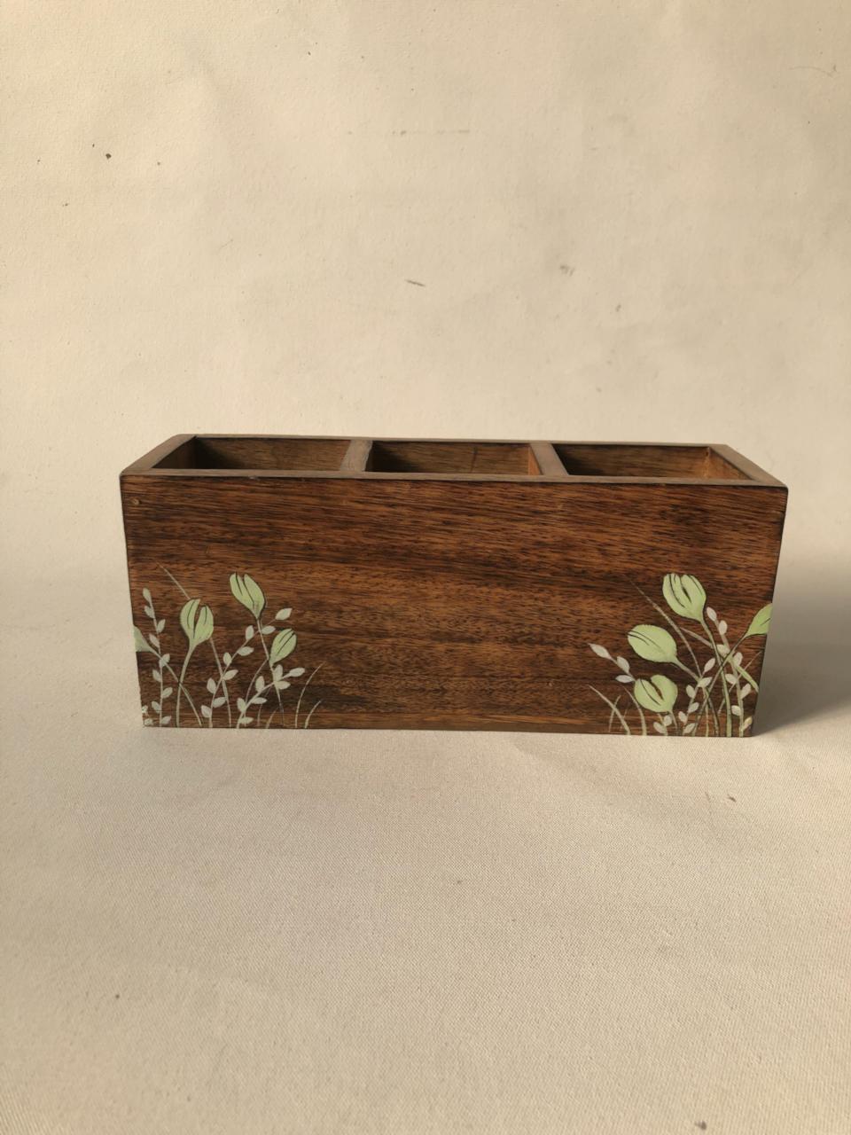Sea green Floral Spoon Stand
