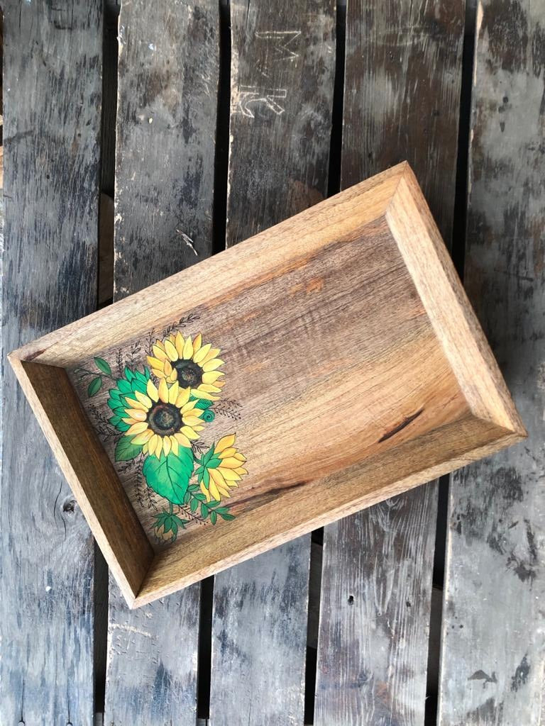 Sunflower Rectangle  Tray