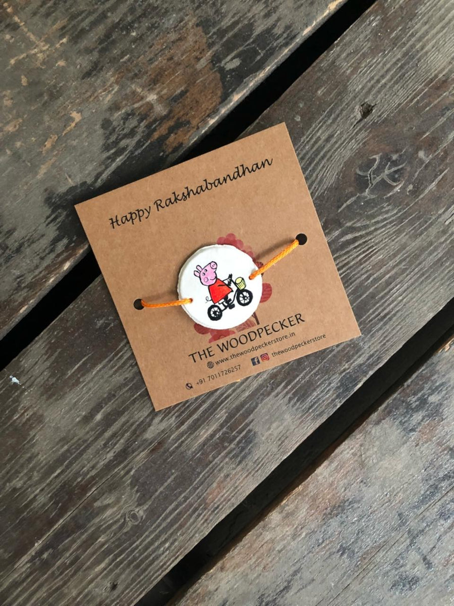 Peppa Bike Rakhi – thewoodpeckerstore.in